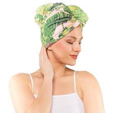 How to tie a turban is one of them. Generic Kitsch Microfiber Hair Towel Wrap For Women Hair Turban For Drying Wet Hair Easy Twist Hair Towels Palm Leaves