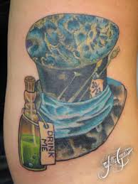 Come get creamy with sondae🍦. Mad Hatters Hat And Drink Me By Kelly Green Tattoonow