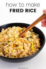 How To Make Fried Rice With Egg Delicrunch Recipes Recipe Fried Rice Easy Pasta Recipes Easy Asian Recipes