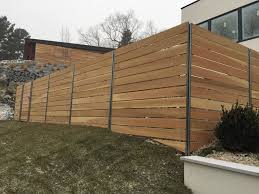 Horizontal fences are our favorite type of fencing right now. Horizontal Boards Fensu