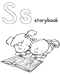 S For Storybook Coloring Pages Alphabet Coloring Pages Preschool Coloring Pages Alphabet Coloring