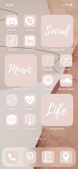 100 Customize Home Screen Ios 14 Update App Icon Photo Cover Pale Pastel Pink And White Pack Favicon Cover Photos Homescreen Iphone Iphone Wallpaper App Iphone App Layout