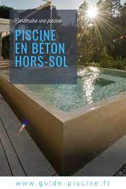 une piscine en beton hors sol 2021