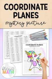 Unicorn Dab Coordinate Plane Mystery Picture 4 Quadrants Coordinate Plane Graphing Coordinate Plane Teaching Math Facts