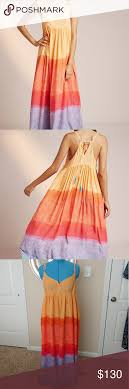 Modern & romantic wedding dresses, bridal gowns, bridesmaid dresses, formal dresses & accessories curated by bhldn, anthropologie's wedding brand. Anthropologie Setting Sun Maxi Dress Rainbow L Dresses Multicolor Dress Maxi Dress