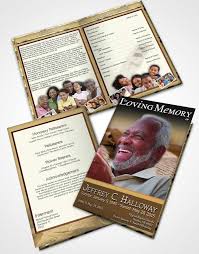 Bifold Order Of Service Obituary Template Brochure Golden Writer Obituaries Template Funeral Programs Templates