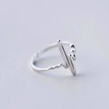 Heart Beat Fashion Silver Rings For Nurses And Doctors Alike Do You Love To Be The Center Of Attention And Look More Beautiful T Solvringe Solv Smykker Smykker