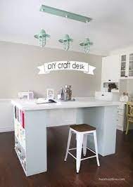Don't have enough workspace for all of your sewing and crafting needs? 7 Diy Craft Desks Everythingetsy Com Diy Craft Room Desk Diy Crafts Desk Craft Room Desk
