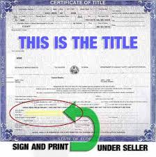 Where is the man in the picture? Sell My Car Orlando Documents How To Sign Your Car Title