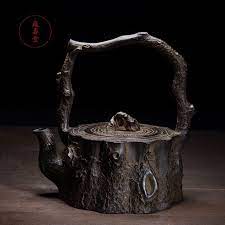 Tree Root Model Cast Iron Teapot Set Japanese Tea Pot 1400ml Large Capacity Drinkware Kung Fu Infusers Tea Cerem Cast Iron Tea Pot Tea Pots Japanese Tea Kettle