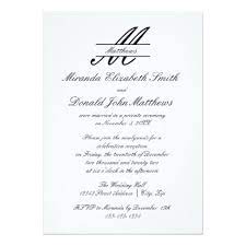 Formal Simple Elegant Wedding Announcement Zazzle Com Wedding Invitations Elegant Simple Elegant Wedding Reception Simple Invitation