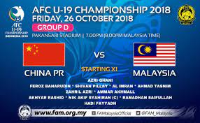 ﻿ china have more than one time zone Fa Malaysia On Twitter 2018 Afc U 19 Championship Group D Match Friday 26th October 2018 Starting Xi China Vs Malaysia Pakansari Stadium Bogor 7 00pm 8 00pm Malaysia Time Full Lineups At Https T Co Mzks5agqgc