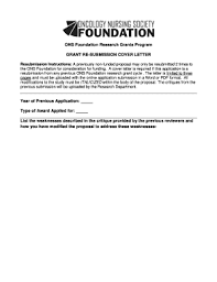 Try to bring your project to life in the cover letter and actively engage your reader. Grant Cover Letter Fill Online Printable Fillable Blank Pdffiller