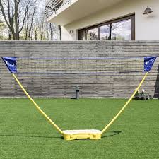 Portable Folding Badminton Net Set With Stand Case Badminton Nets Badminton Badminton Set