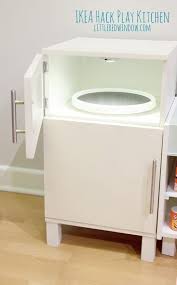 Ikea Hack Play Kitchen Fridge And Microwave Little Red Window Ikea Play Kitchen Diy Play Kitchen Play Kitchen