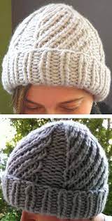 Free Knitting Pattern For 4 Row Repeat Laura S Spirals Hat Hat Knitting Patterns Knitting Knitted Hats