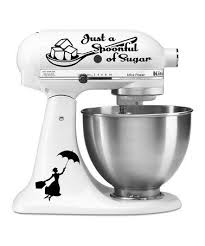 Look At This Zulilyfind Black Spoonful Of Sugar Mixer Decal Set Zulilyfinds Kitchenaid Classic Kitchen Aid Mixer Kitchen Aid
