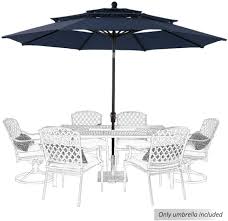 Mf Studio 10ft Patio Umbrella Outdoor 3 Tier Vented Table Umbrella With 8 Sturdy Ribs Dark Blue Walmart Com In 2020 Patio Umbrella Patio Table Umbrella