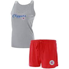 The clippers' kawhi leonard got quite a rise out of social media with a massive jam in game 4 against the jazz. Women S Concepts Sport Heathered Gray Heathered Red La Clippers Anchor Tank Top Shorts Sleep Set