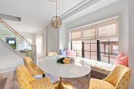 The light color scheme is mostly seen in any country living room dining room combos. Townhouse Open Kitchen Transitional Dining Room New York By Ward 5 Design Houzz