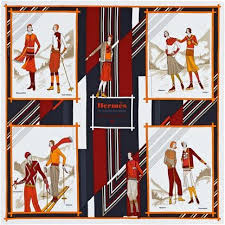 La Maison Des Carres Hermes Aux Sports D Hiver Hermes Hermes Scarf Womens Scarves