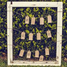 Rustic Picture Frame Seating Chart