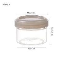 4Pcs Mini Clear Plastic Jars with Leakproof Lids, Reusable ...