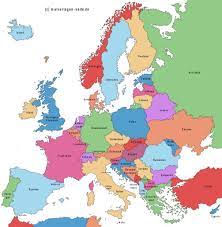 Beginnt bei deutschland und merkt euch zuerst grenzländer wie frankreich und. Europakarte Alle Lander In Europa Und Hauptstadte Landkarte Europa Landkarte Geographie Fur Kinder
