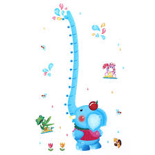Wall decoration charts are creatively alibaba.com offers various categories of educational toys for babies, toddlers, preschoolers, and. Kids Room Cartoon Elephant Height Chart Wall Sticker Decal Wallpaper For Home Essential Walmart Canada