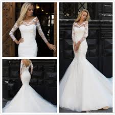 We especially love long, lace mermaid dresses for en elegant and ladylike look on your big day. Low Back Mermaid Dress Off 77 Buy