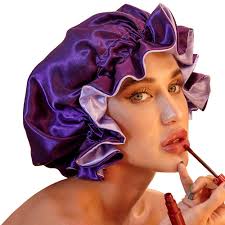 This bonnet will preserve your hair moisture all night and can also be worn in the shower. Buy Satin Bonnet For Natural Hair Bonnets For Black Women Silk Bonnet For Curly Hair Cap For Sleeping Silk Hair Wrap For Sleeping Purple Online In Turkey B0989ms2g5
