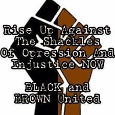 Black And Brown Unity Logo Rise Up Black And Brown Protest Art Energy Saving Solutions
