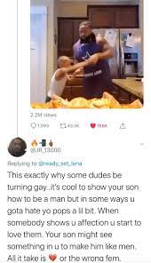 does twitter count? video was of a father and son cooking together... : r gay
