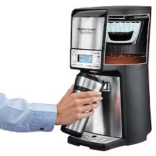 The hamilton beach programmable thermal coffee maker knows how to make the most of your favorite ground coffee. Hamilton Beach Brewstation 12 Cup Programmable Coffee Maker Black Stainless 48465 Coffee Maker Drip Coffee Maker Coffee