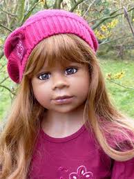 Gianna, Light Brunette of Monika levenig is a 44"/110cm vinyl doll. Sold!