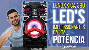 Caixa Amplificada Lenoxx 1000 Watts E Bluetooth Ca3800 Caixa Amplificada Bluetooth Para Festa Leds Sensacionais Ca 390 Lenoxx Youtube