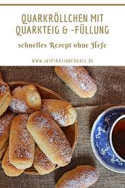 Quarkrollchen Mit Quarkteig Quarkfullung Schnelles Rezept Ohne Hefe In 2020 Rezepte Blatterteig Rezepte Suss Lecker