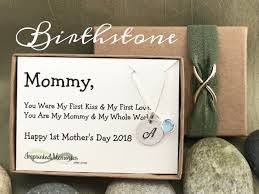 Daughter 1st Birthday Gift Ideas New Mom Gift Push Present Personalized Birthstone Jewelry Etsy March Birthday Gifts 17th Birthday Gifts Birthday Gifts For Girls