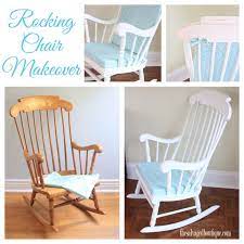 Vintage Rocking Chair Makeover For A Baby Nursery Annie Sloan Chalk Paint By The Salvage Rocking Chair Nursery Rocking Chair Makeover Vintage Rocking Chair