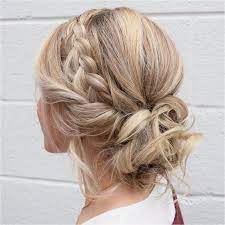 Braid Crown Updo Wedding Hairstyles Updo Hairstyles Messy Updos Braids Stylishbraids Click To See Mor Braided Hairstyles For Wedding Hair Lengths Hair Styles
