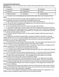 Defense mechanisms worksheet answers 1. Psychology Defense Mechanisms Practice By Psychology Made Easy Tpt