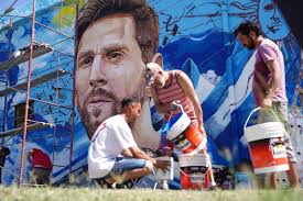 Pasión, el nuevo mural de Messi que ya se admira en Córdoba