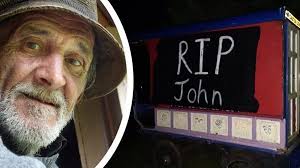 John Treagood's caravan left at one of his favourite spots in Exeter