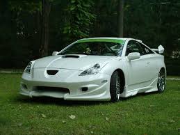 2001 Toyota Celica Gt S Custom Paint And Rims Love It Mine Used To Be White Before I Customised It To Panther Pink With B Toyota Celica Sport Cars Sweet Cars