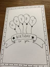 Happy Birthday Birthday Card Drawing Ideas For Kids Geburtstagsseite Geburtstagsseite Tekenen Birthday Card Drawing Birthday Cards Diy Birthday Doodle