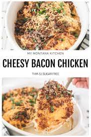 This Easy Chicken With Bacon And Cheese Couldn T Be Any Easier Juicy And Tender Chicken Smothered In Melty Cheese Chicken Bacon Recipes Bacon Recipes Recipes
