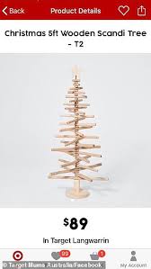 What An Eyesore Target S 89 Wooden Christmas Tree Is Met With Ridicule For Its Ugly Design Daily Mail Online