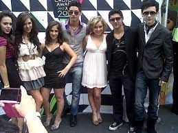 Danna Paola Nashla Alejandro Speitzer Natalia Juarez Y Miguel Martinez En Los Kids Choice Awards Mexico 2010 Ale Los Kids Choice Awards Six Flags Mexico