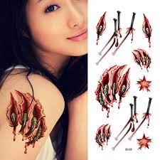 Cartoon tattoos can be a great way to remember specific childhood memories or to have a little this is a small cat design for someone who is looking for a small design. 3d Lebensechte Scary Scratch Body Art Tattoo Aufkleber Wasserdichte Gefalschte Narbe Tattoo Designs Scar Tattoo Body Art Temporary Tattootattoo Stickers Waterproof Aliexpress