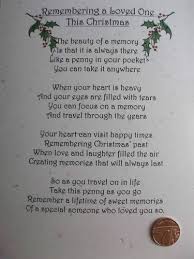 Loved One Christmas Remembrance Card With Poignant Verse And Keepsake Pet Grief Pet Remembrance Christmas Poems